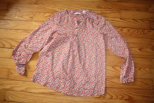 Blouse ans orange violet - blouse,