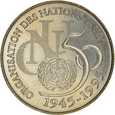 Monnaie, France, ONU, 5