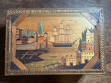 COFFRET en marqueterie de