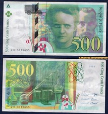 500 Francs Pierre et Marie