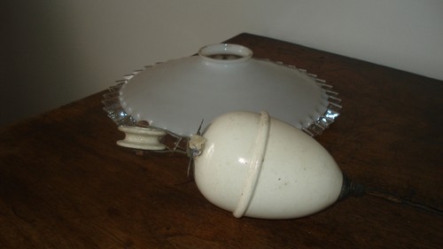 Abat jour ancien verre - abat-jour,