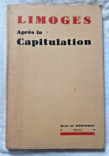 Limoges après la Capitulation par René de Dorlodot ed Coemaere Guerre WW2