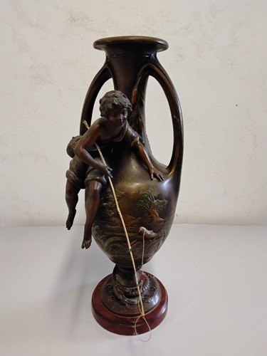 Vase régule signé f - vase,