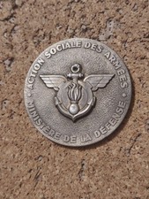 Medal Médaille Action Sociale Des Armées Ministère De La Défense Commandant Rare