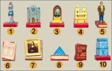 2006-2007 ALCARA THE DA VINCI CODE FEVE PORCELAINE 3D au choix