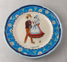 Ancienne assiette en émaux de