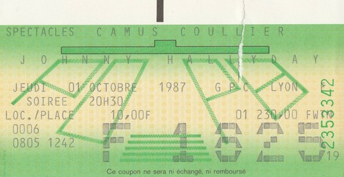 Billet ticket concert - billet,