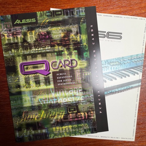 Vintage alesis qs6 and - alesis, qcard