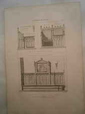 Planche gravure mobilier