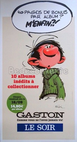 Affiche gaston franquin plv - affiche, bd