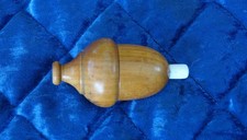 ancien interrupteur électrique vintage forme poire en bois