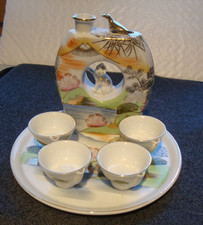 service à saké porcelaine