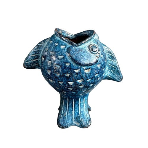 Vase cendrier poisson en - -,