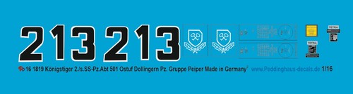 Peddinghaus decals 1819 - 1/16,