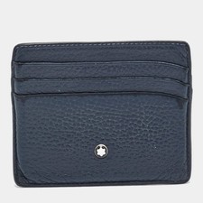 Porte cartes cuir bleu - porte-cartes,