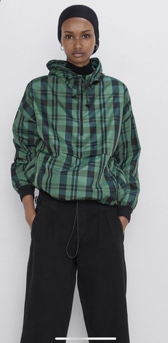 Zara plaid hooded jacket - plaid,