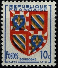 FRANCE 1949 BLASON BOURGOGNE YT n° 834  neuf ★★ luxe / MNH   (A)