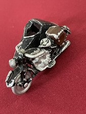 Jouet Ancien Quiralu Moto Side Car Miniature Alu Rare