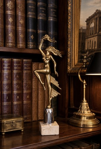 Sculpture art déco danseuse - sculpture,
