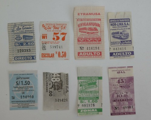 Tickets bus perou lima - 8, de