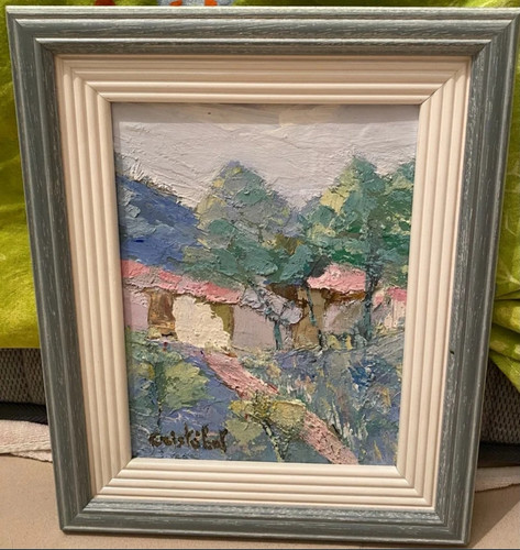 Tableau ancien huile paysage - ancien,