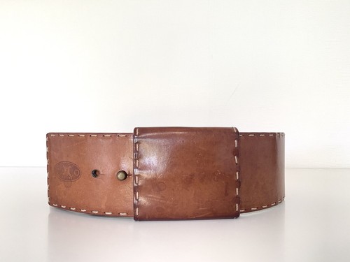 Ceinture large cuir - ceinture, en