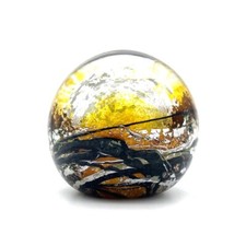 Michèle Luzoro - Presse papier en verre soufflé - vintage (1995)