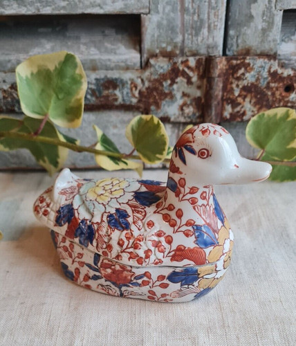 Ancien canard porcelaine imari - canard,