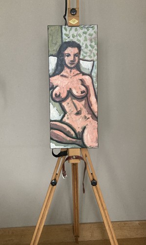Féminin huile sur toile - nu,