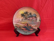 assiette décorative signée