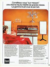 PUBLICITE ADVERTISING 0117  1971  Dual 1219   hi-fi  chaine sur discotable