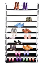 Armoire à Chaussures Avec 10 Bac de Rangement Support pour Meuble Étagère Neuf