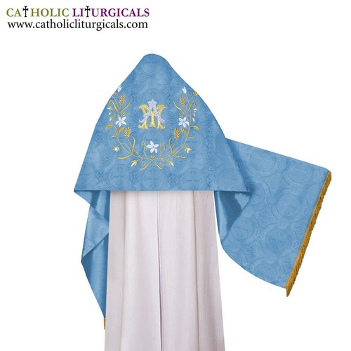 Voile huméral bleu marial