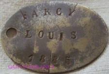 PID251 - PLAQUE IDENTITE  DOG TAG - AUXERRE classe 1885