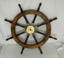 Volant bateau laiton - bateau, 36"