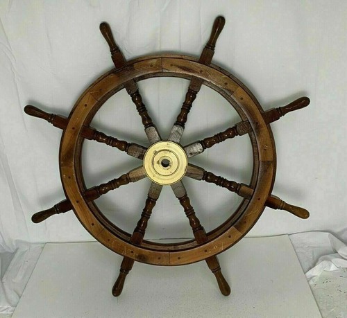Volant bateau laiton - de, 36"