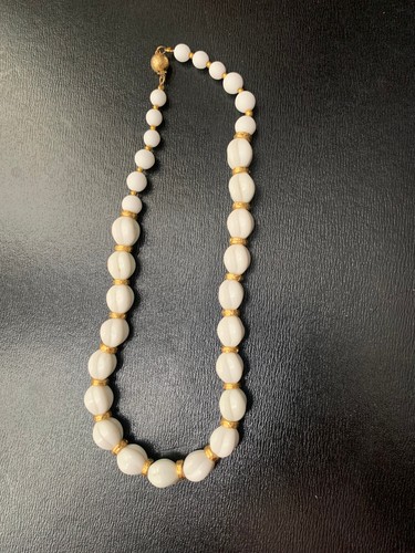 Collier ancien pate verre - collier,