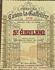 Étiquette Château Canon La Gaffelière 1970 - 73 cl