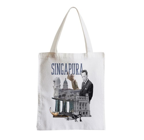 Sac tissu singapur collage - sac,