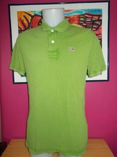 Polo logo brodé et tee shirt imprimé assorti Coton vert NAPAPIJRI L/42 m. courte