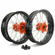 17"x3.5"/5" Supermoto Roues Jantes set pour KTM Enduro 690 R 08-21 SMC 690 08-11