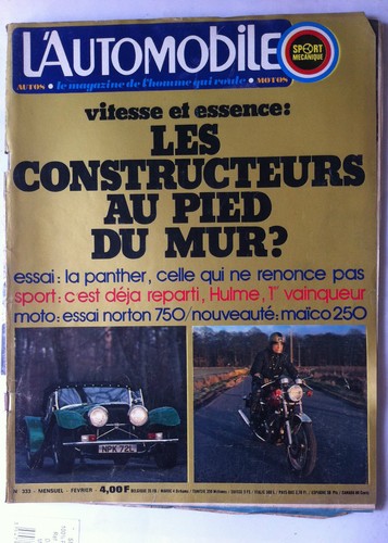 Automobile 1974 essai - du,