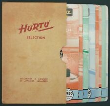 HURTU - MACHINES A COUDRE / APPAREILS MENAGERS -COMPLET 8 PLAQUETTES PUBLICITE