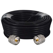 10M/328ft UHF Câble d'Extension PL259 Mâle à Mâle Câble Coaxial RG58 50ohms F...
