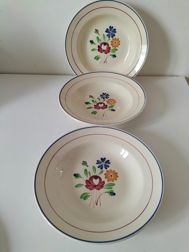 Trio assiettes creuses g - trio,