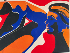 Grande estampe lithographie