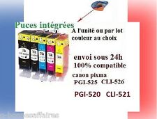 Cartouches compatibles Canon Pixma MG 8150 8240 8250 MX715 MX882 PGI 525 CLI526