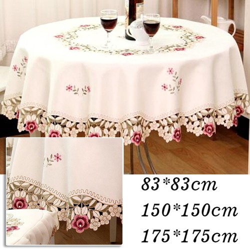 Nappe ronde rétro brodée - , de