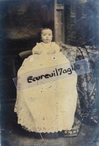 Ferrotype bébé avec - 1/4,