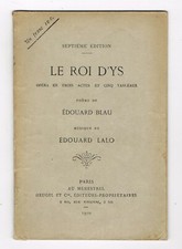 LE ROI D'YS - ÉDOUARD BLAU -
